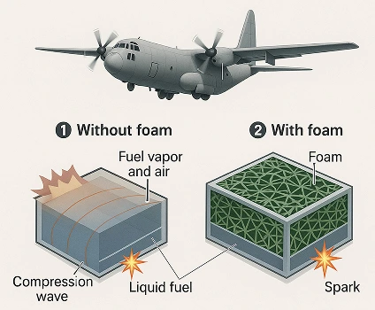 Explosion Suppressant Diagram